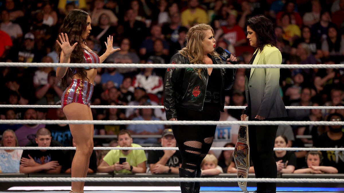 VirtueUponVogue's tweet photo. Piper is going to be your new champion! She’s going to be a bigger star than you’ll ever be!

#SmackDown https://t.co/vYADhXGwZk