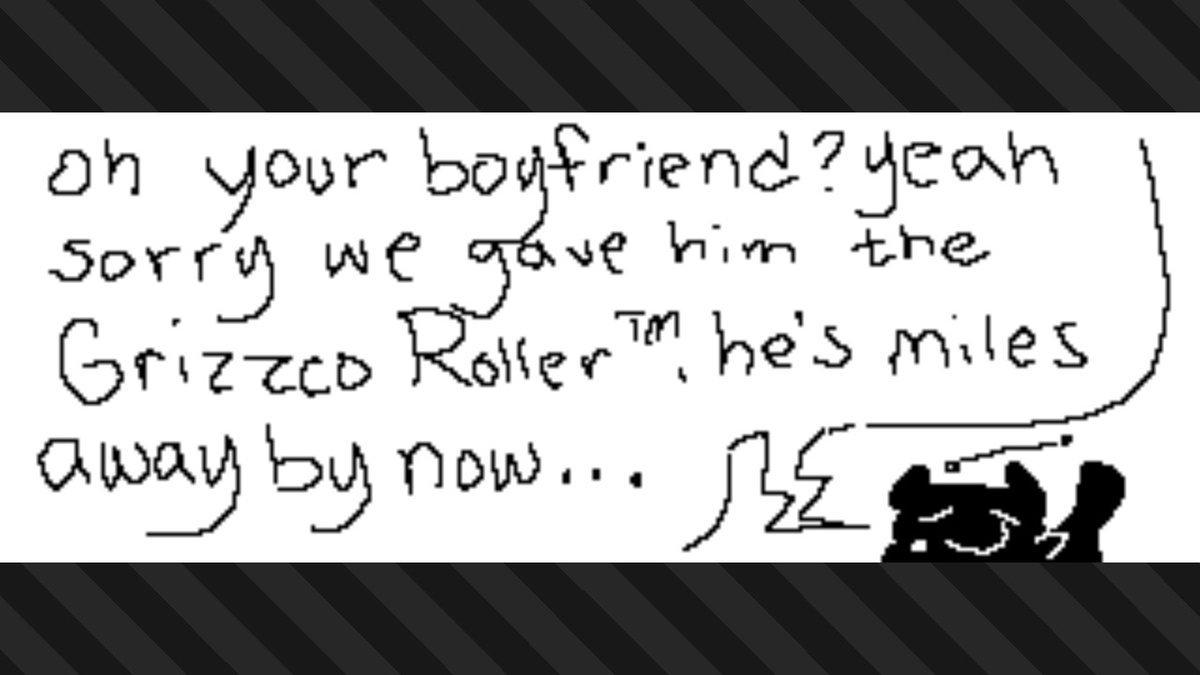 the_onefey's tweet photo. we here at grizzco offer our sincere apologies for losing your boyfriend. it will happen again. #Splatoon3 #NintendoSwitch #BigRun https://t.co/G3BcYoZmyQ