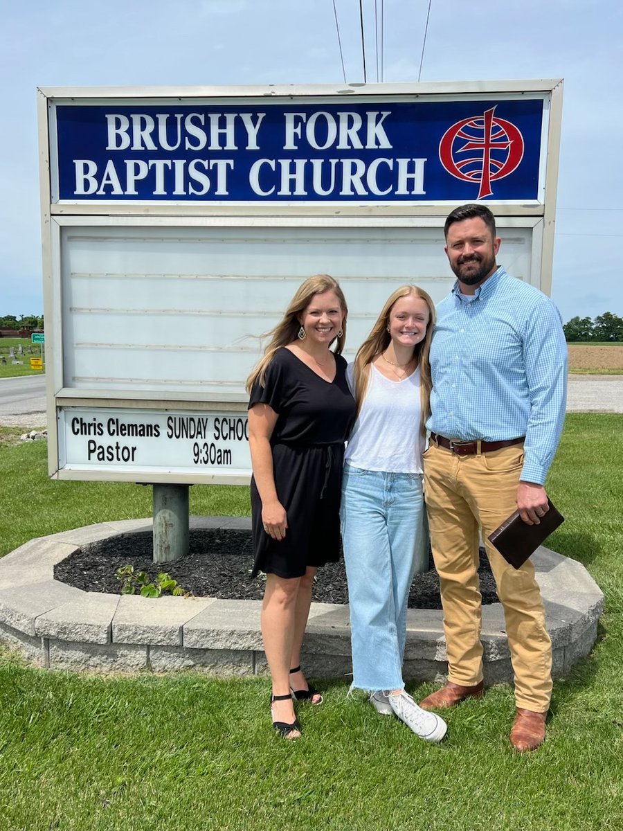 Got to worship this morning at the first church I pastored—Brushy Fork Baptist in Canaan, Indiana. First pic was 15 years ago. Our daughter Alivia has grown a bit since then.
