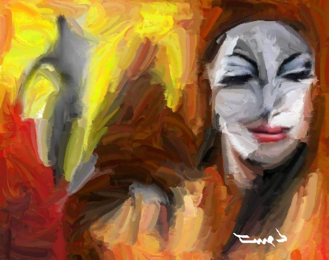 إياك وسترة الحيطان 
قديكون لها آذان 
قد تسدّ عليك الطريق 
والحيطان لا تناقش 
قد تنهار عليك .. بزلة لسان 
او بلسان زلزال