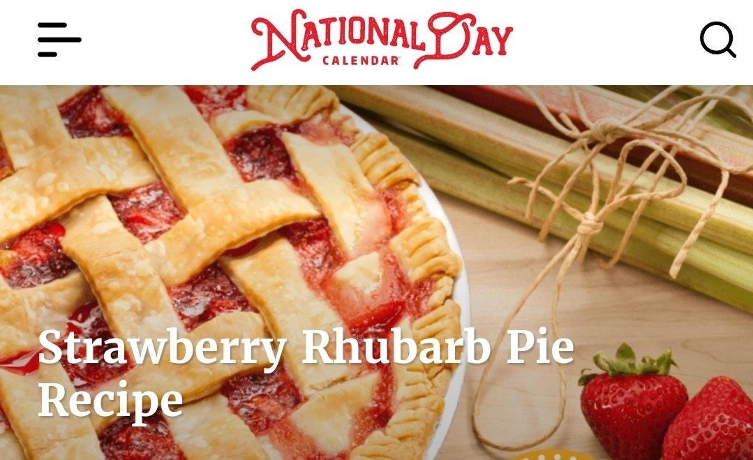 JamieTroon's tweet photo. HEY Rockin' Wellness NH today is National Strawberry Rhubarb Pie Day!
What healthy alternative recipes do your members have? #strawberries #RWNH #strawberryrhubarbpie #healthyrecipes #fiteats #ossipeelake #ossipeenh #carrollcountynewhampshire #strawberry #pie #gym #gymmotivation https://t.co/TnBg66YvfE