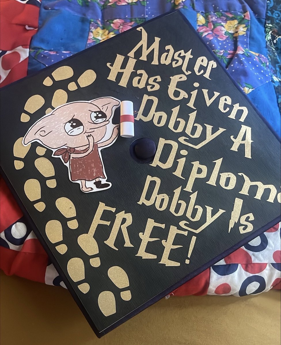 A moment for the cutest Dobby who will be joining me on this magical day 🎓✨ #UAGCgrad24 #finallydone