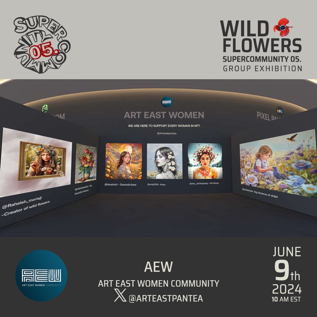 zizo_photograph's tweet photo. ๐ทWILD FLOWER EXHIBITION๐ท
thank you so much @SketchLight_ray @LinkedByArt ๐
I am so happy that my work is in this exhibition๐ค๐๐
@Arteastpantea Thank you for your support dear๐ฅฐ๐
#WildFree
#AEW
#zizoNFT https://t.co/L2AFsyMfBk