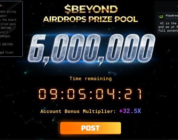 oxmahsa's tweet photo. ‼️سلام پست فارم برای پروژه $BEYOND 

🚀حتما مثل من این چند نفر تگ کنید امتیاز بیشتری داره 

⛱️چند روزه دیگه اخرین فصلش تموم میشه 

🚁طبق معمول حمایت شما جبران خواهد شد .

🚜 $BEYOND
👑 @PlayGroundCorp 
👑 @JoinPlayLoop 
👑 @joinplayacademy https://t.co/OMuBB6g9em