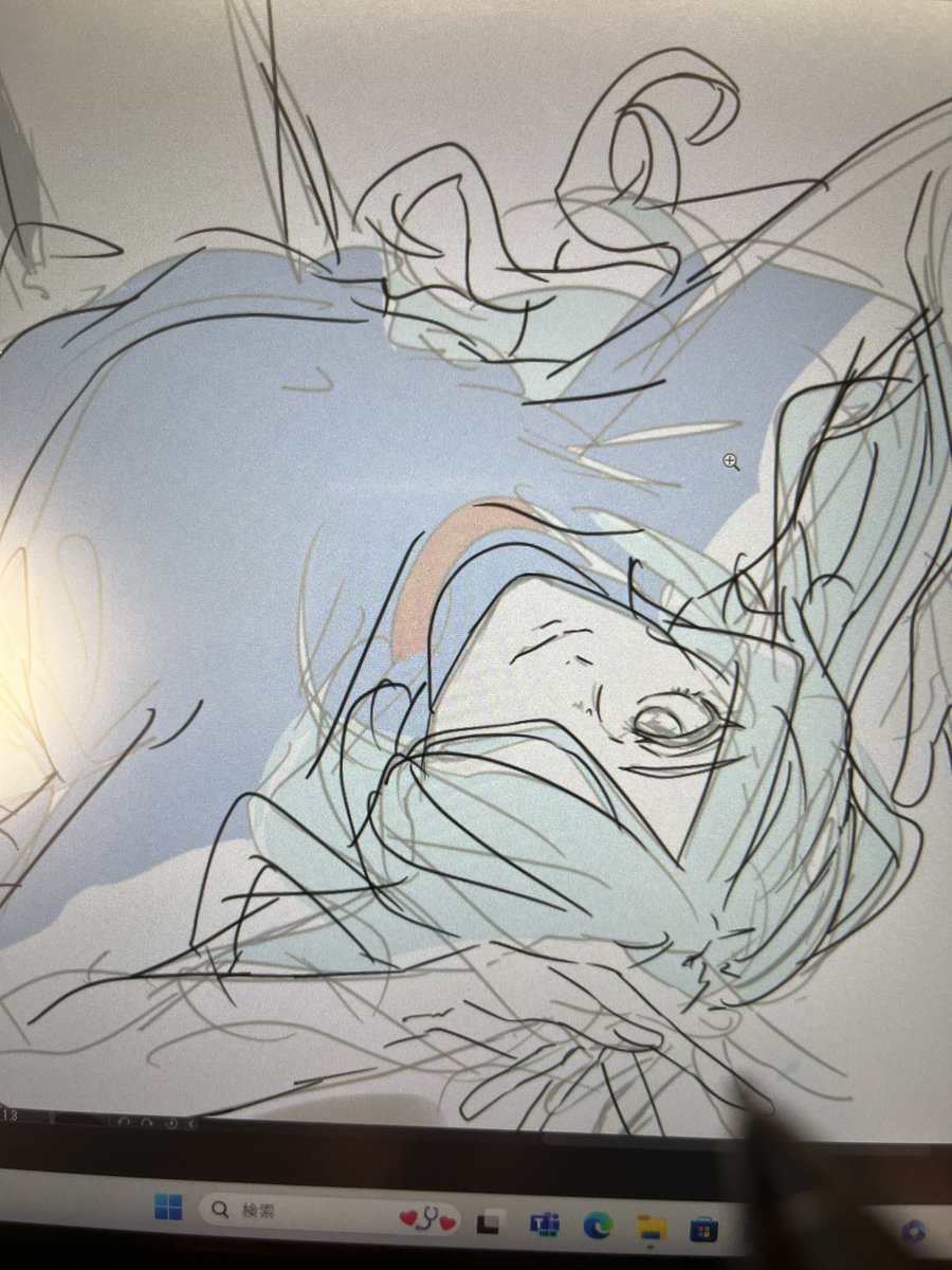 こんな美少女だったかいなと思いながら描いてる
