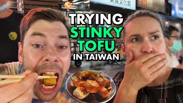 We're trying stinky tofu for the first time, a popular #streetfood in #Taiwan. It definitely stinks...but how does it taste?😋 

Watch video here: bit.ly/trystinkytofu

#foodie #Taiwanese #stinkytofu #nightmarket #travelfood #Taipei #Ningxia #Taiwanfood #foodblogger #foodlover