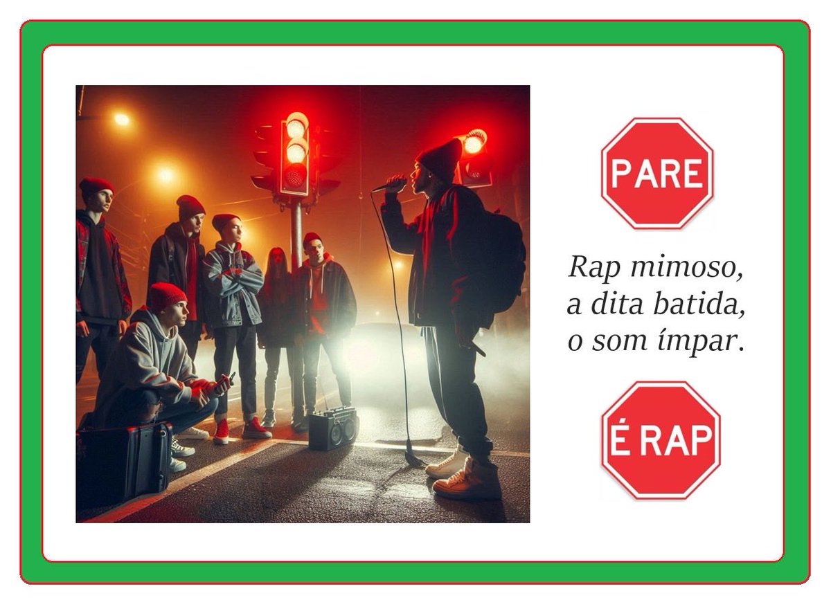 PalinDemberg's tweet photo. #desafiopalindromo161
Tema: Sinalizações de trânsito 

PARE!

Rap mimoso,
a dita batida,
o som ímpar.

É RAP! https://t.co/BTPPncKjPm