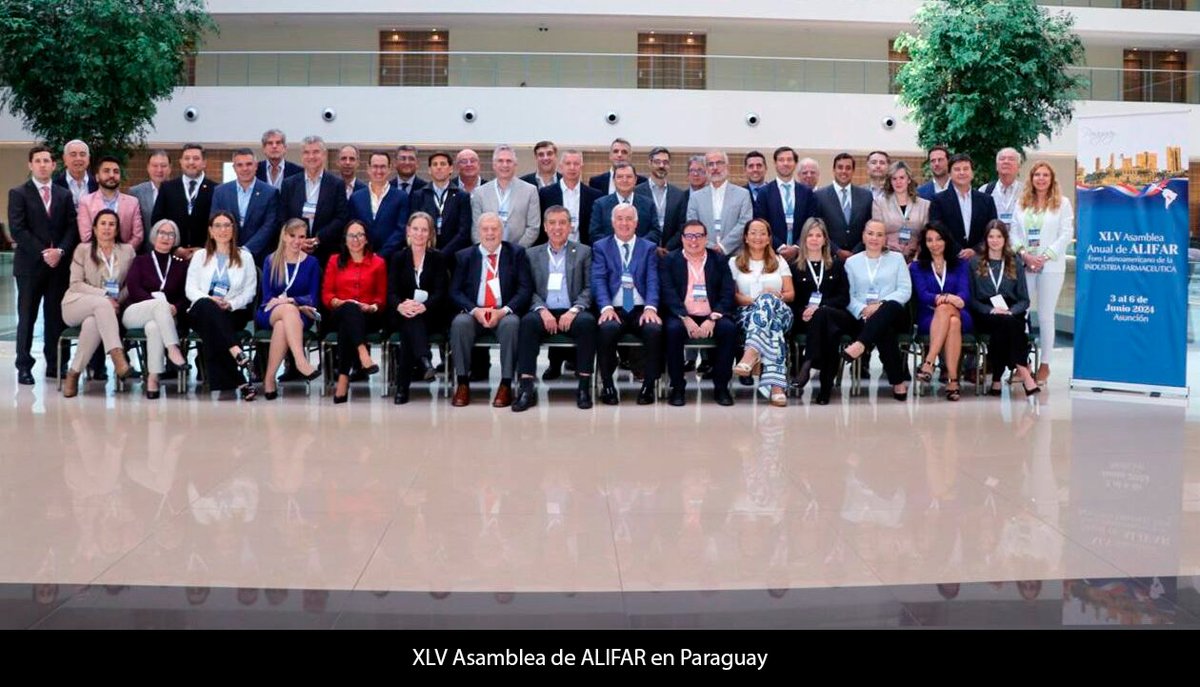 PharmaBaires's tweet photo. #ALIFAR @Cilfa_  @Cifarmapy  #IndustriaFarmacéutica #Salud #Paraguay
#Latinoamérica 
📌ALIFAR Y FORO LATINOAMERICANO DE LA INDUSTRIA FARMACÉUTICA: EL ENCUENTRO DE LOS LABORATORIOS DE CAPITAL NACIONAL DE LA REGIÓN
👉https://t.co/I3uQ6d7aQB https://t.co/th9bf6Fjfs