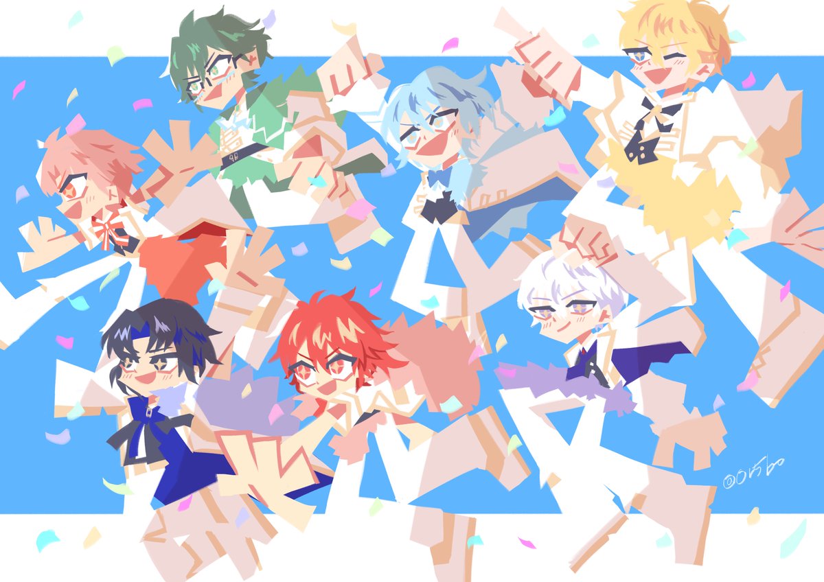 Or5Bo's tweet photo. #IDOLiSH7記念日2024
💙💚🧡🩵💜💛❤️🥳 https://t.co/5jWcEoJoZK