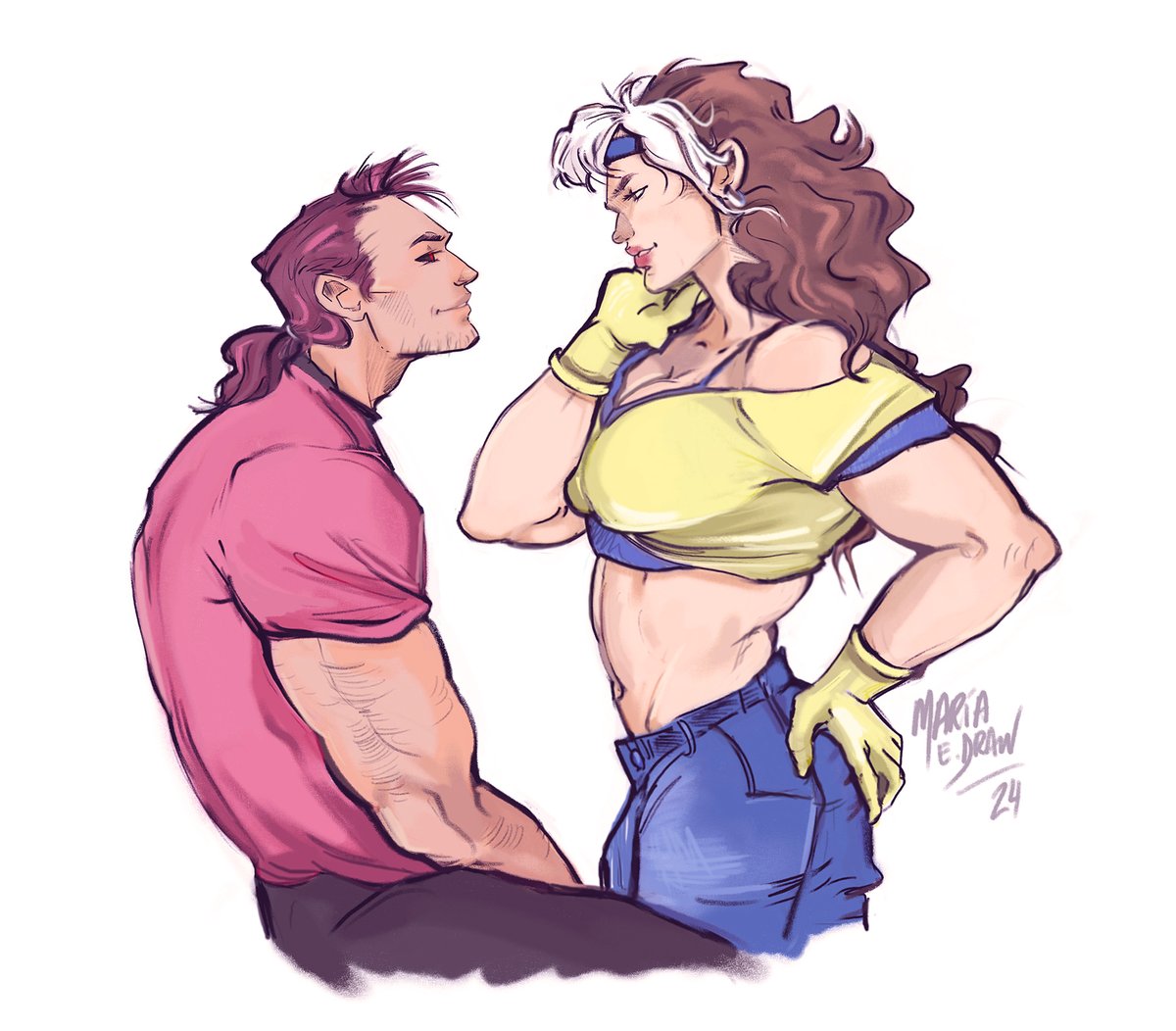 DrawingsMariae's tweet photo. Remy (Gambit) y Rogue

#xmen97 #xmen #gambit #rogue https://t.co/2csbwKQXOU