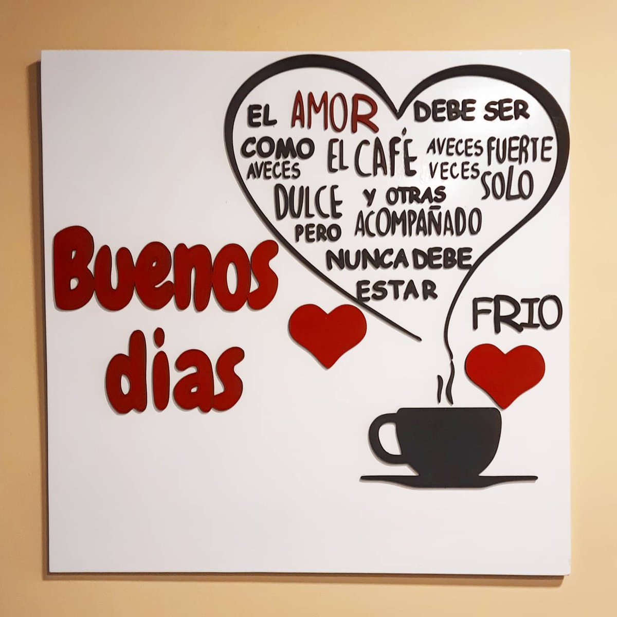 El amor debe ser como el café ☕... #FelizDia #BuenosDias #BuenaVibra #Cafe, image size:1200x1200