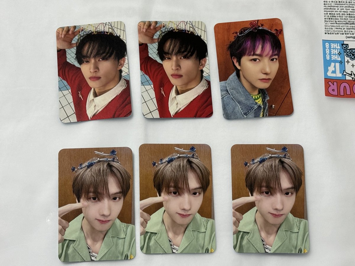 suu_ol's tweet photo. nct dream Moonlight トレカ 交換 タワレコ ラキドロ 

譲：画像参照(マーク、ロンジュン、ヘチャン、ジェミン、チソン、チョンロ)

求：画像4枚目🩷スタンプのもの優先

郵送での交換希望
同種、異種問いません　n:1可能
ジェミン以外での交換も検討しますのでお気軽にお声掛けください！ https://t.co/9UW8pOhwFl