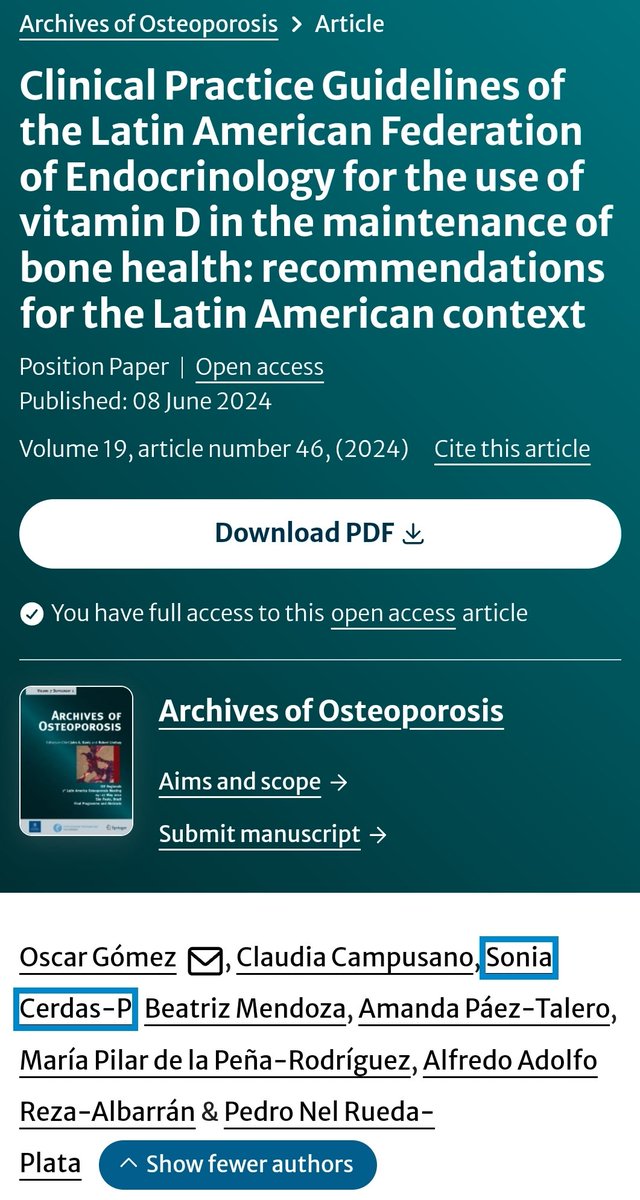 osqreen's tweet photo. Trabajando con un gran equipo por #Latinoamérica. #VitaminD y salud ósea en la región. Disponible en Archives of osteoporosis, a través de @iofbonehealth 

https://t.co/uZlm0KkBP6 https://t.co/E9gpCqHcEn