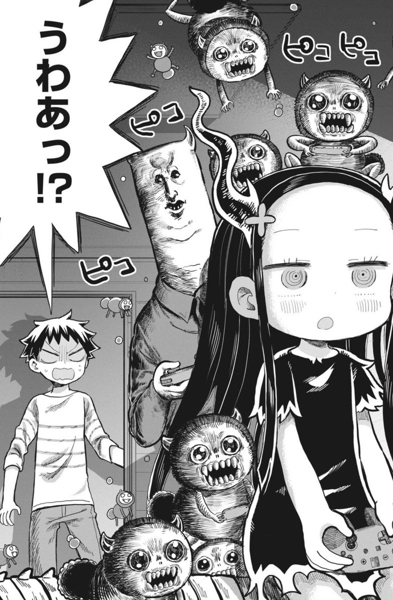 本日発売の週刊スピリッツに「ぼくの魔なむすめ」8話が載っております✍️いつも笑顔だったサミちゃんがグレる!ダークサミちゃん降臨!!😈 #ぼくの魔なむすめ 