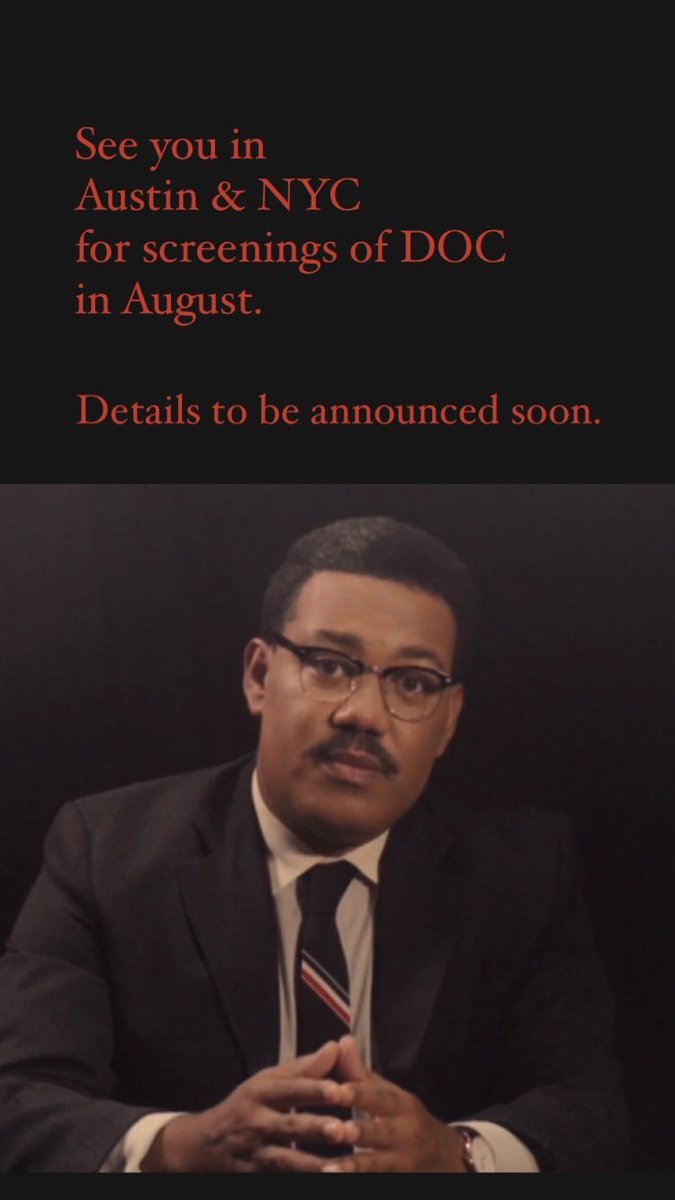 afilmcalleddoc's tweet photo. Heads up! We’ll be screening DOC in Austin and NYC in August! More information coming soon. #MeetDoc #ShortFilm #SummerMovie #IndieFilm https://t.co/LAEeQEi2rW