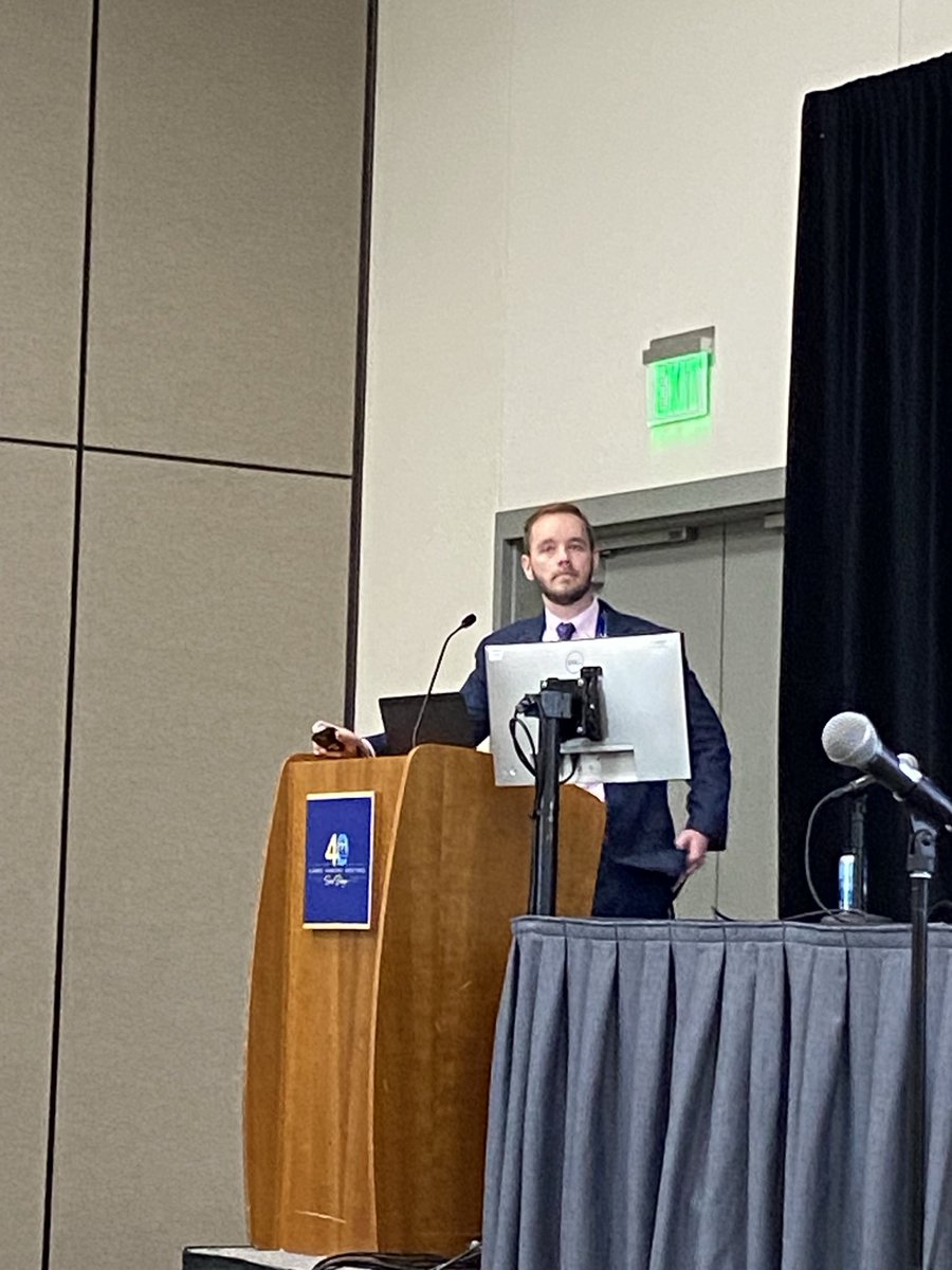 LeslieHeinberg's tweet photo. Kicking off ASMBS Masters in Behavioral Health with excellent work by ⁦@DrRyanMarek⁩ on personality factors predicting 6 year outcomes (weight recurrence, alcohol use disorder and eating pathology) ⁦@ybenpora⁩ #ASMBS2024 https://t.co/4PfWdHALw7