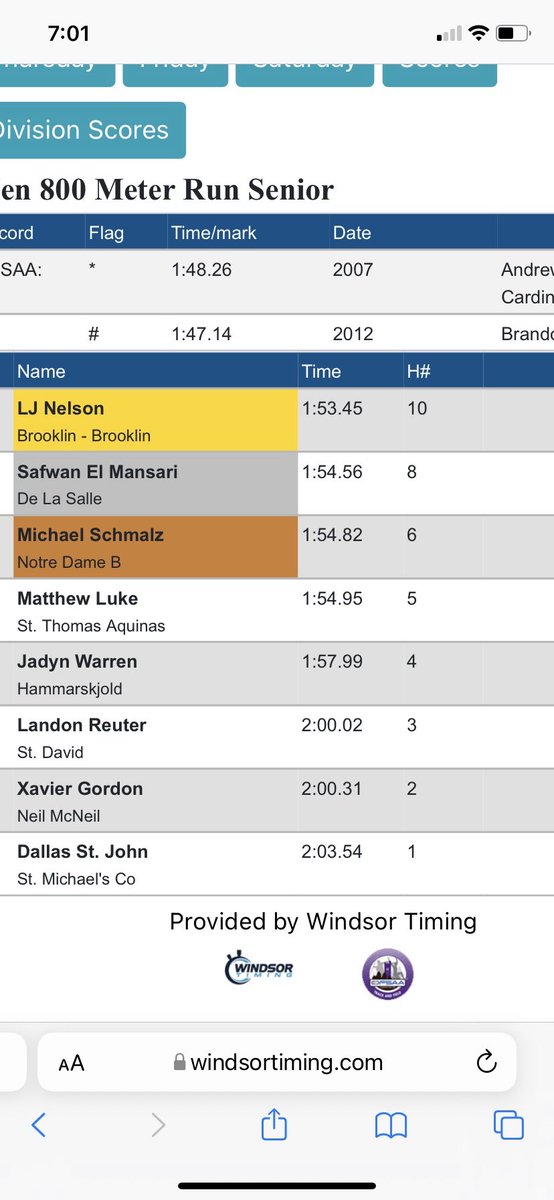 Congratulations to Matthew Luke on a fantastic performance in the Senior Boys 800m <a href="/OFSAATrack/">OFSAA Track & Field</a> - just narrowly missing the podium. Can’t wait to see what he does next season! <a href="/gostaraiders/">STA Athletics & Phys-Ed</a> <a href="/STAOakville/">STA Oakville</a> @ibstaoakville @HCAA2017