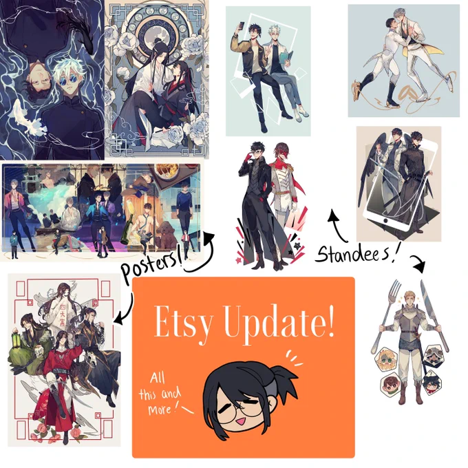 https://t.co/JeI3ronvJH

Etsy update! :D 