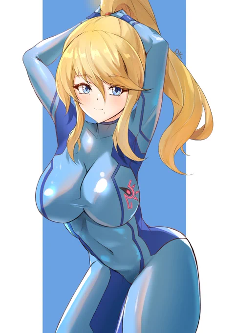Quick Samus Aran shading practice 