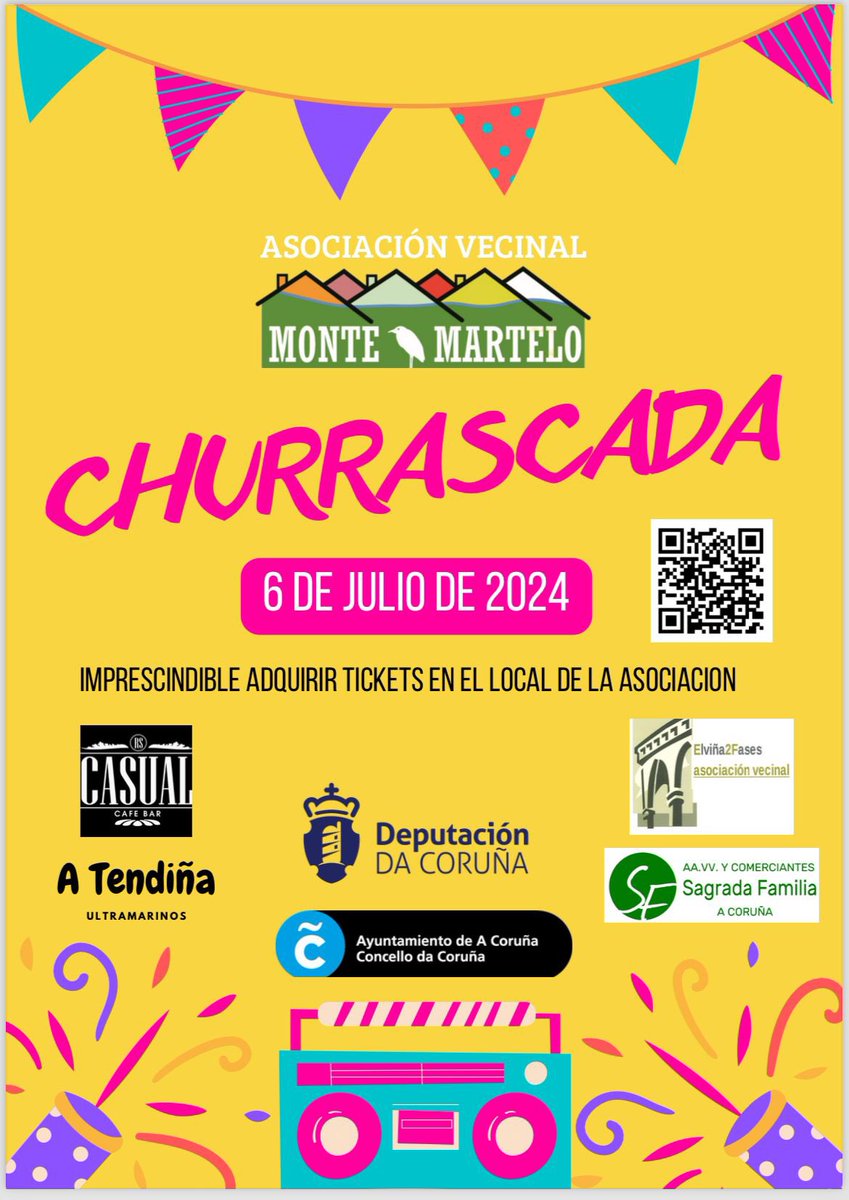 avmontemartelo's tweet photo. Compra o reserva ya tu tiquet online para el churrasco aquí! ⬇️

https://t.co/hfFzaENfe6 https://t.co/3ZfLWeT4jR