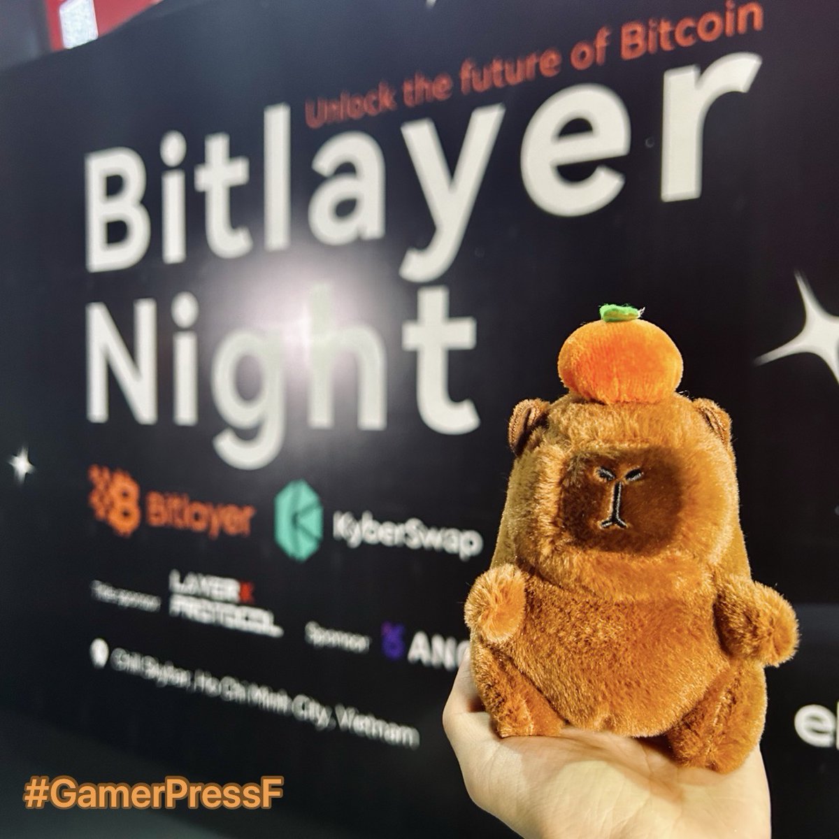 BOOM_FND's tweet photo. Get ready for #GamerPressF with GamerBoom! @BitlayerLabs
Who else is bringing the capybara vibes? 🦫 #GamerBoom #BitLayerNight #Capybara https://t.co/NmTSP4mmJJ