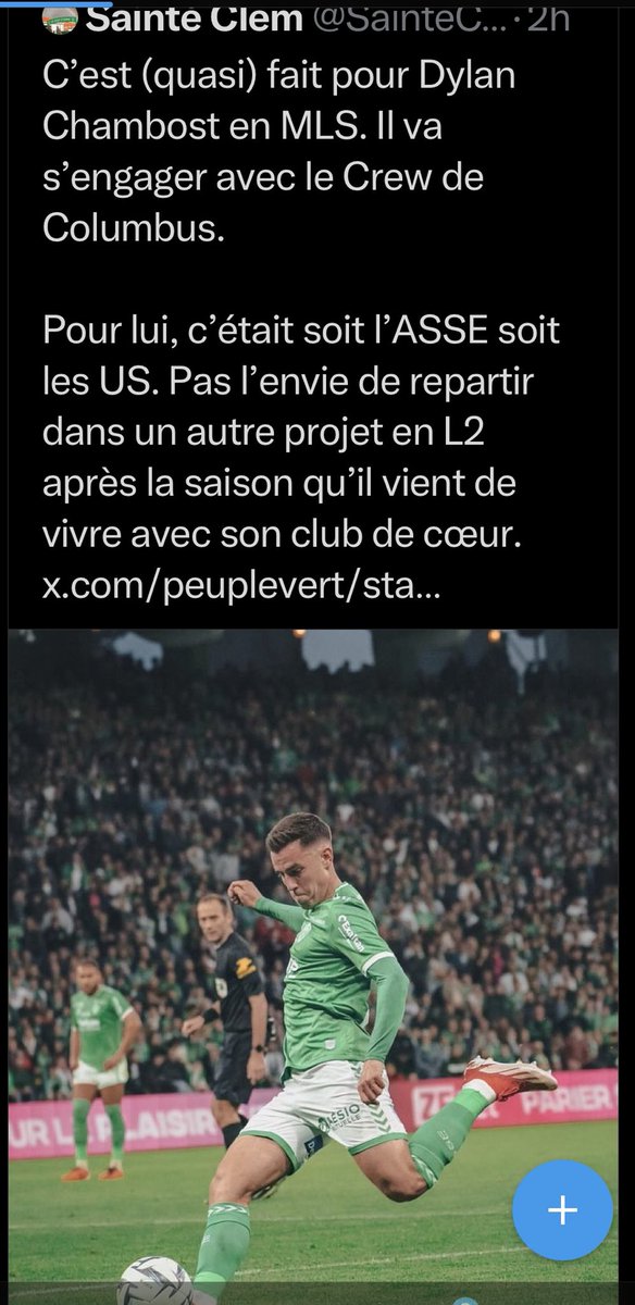 #crew96 New midfielder for Crew from France L2/L1 St-Etienne