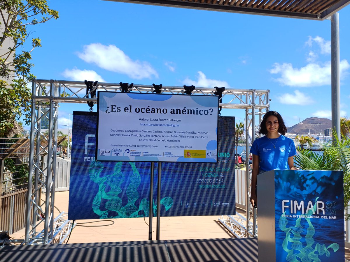 QUIMA (@quima_ulpgc) on Twitter photo This weekend the 13th edition of @FIMAR was organized and our doctoral students David Curbelo Hernández (<a href="/davidcurbeloh/">David Curbelo Hernández</a>) and Laura Suárez Betancor (<a href="/laurasbet_00/">Laura Suárez Betancor</a>) have given very interesting talks🌊🥼
<a href="/ULPGC/">ULPGC</a> <a href="/ulpgcresearch/">ULPGC Research</a> <a href="/IOCAG1/">IOCAG</a> This weekend the 13th edition of @FIMAR was organized and our doctoral students David Curbelo Hernández (<a href="/davidcurbeloh/">David Curbelo Hernández</a>) and Laura Suárez Betancor (<a href="/laurasbet_00/">Laura Suárez Betancor</a>) have given very interesting talks🌊🥼
<a href="/ULPGC/">ULPGC</a> <a href="/ulpgcresearch/">ULPGC Research</a> <a href="/IOCAG1/">IOCAG</a>
