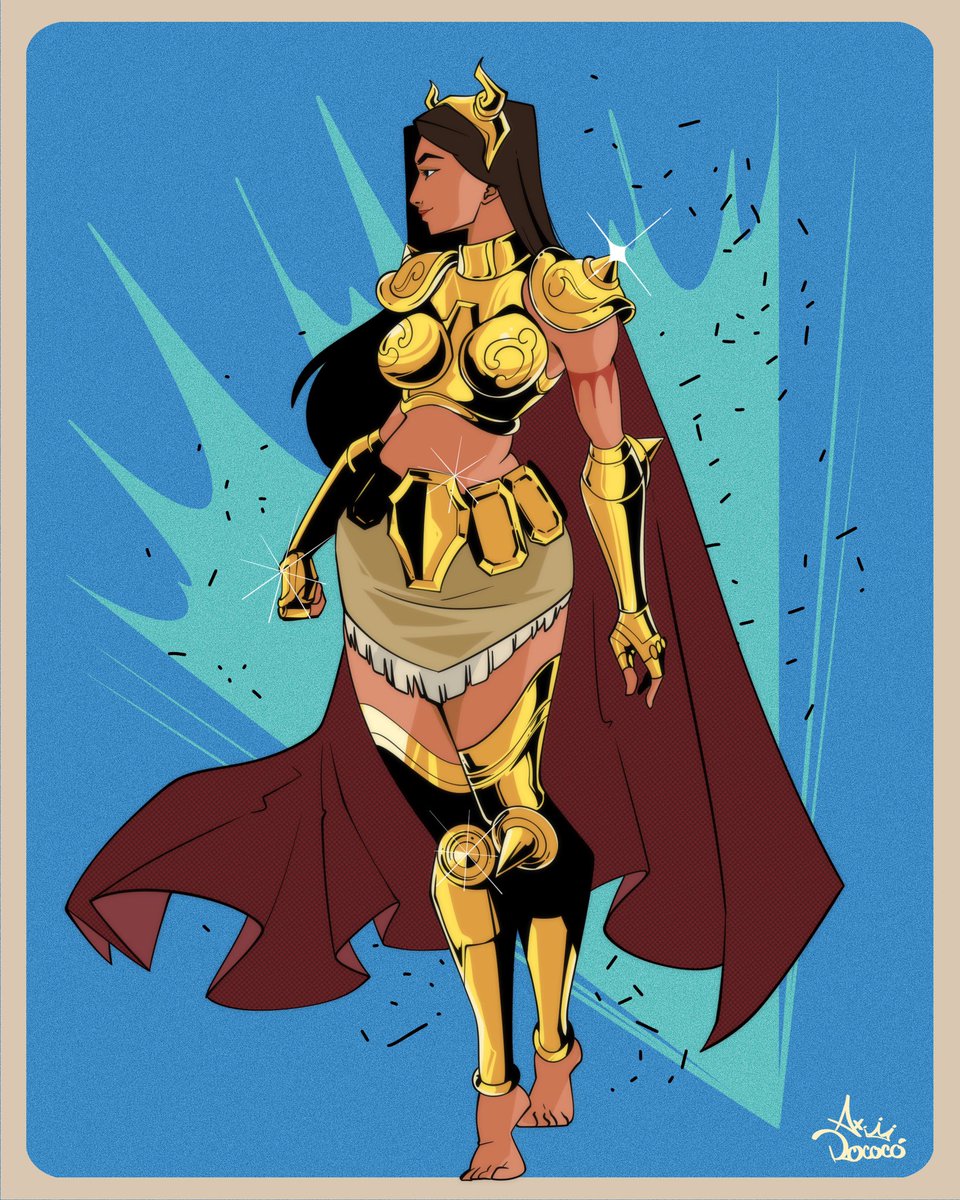 AxRococoart's tweet image. Pocahontas de Tauro .
.
,
.
#tauro #taurus #pocahontas #saintseiya #saintseiyafanart #caballerosdelzodiaco #caballerosdorados