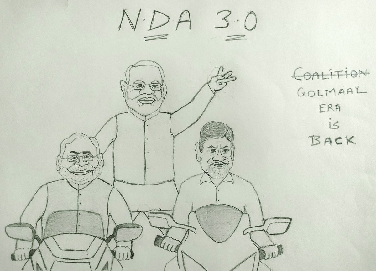 janamdave's tweet photo. NDA 3.0 officially takes over the reigns today......
Will it last 5 years ?????
Time will tell !!!
@narendramodi @BJP4India #NDAसरकार https://t.co/bRjQEhlpVX