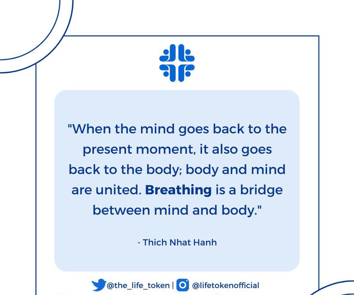 the_life_token's tweet photo. Focused breathing to calm and relax the mind and body π
#LifeToken #MentalHealth #EndSuicide #StopSuicide #MentalHealthMatters #Charity #Crypto #NFT #SOLToken https://t.co/scXJNet55g