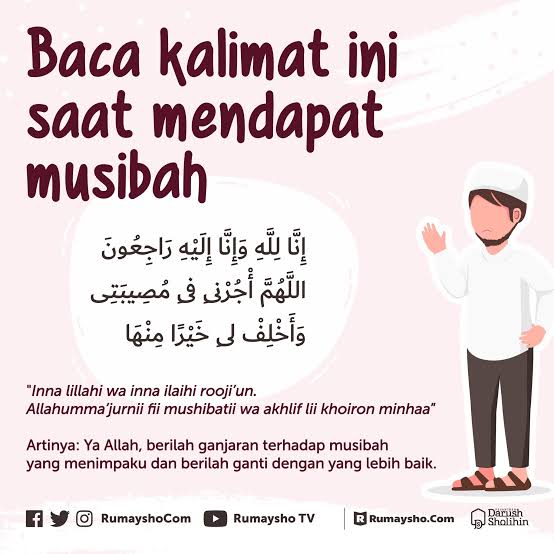 fotodakwah's tweet photo. Kalimat innalillahi https://t.co/64BoZdIgrT