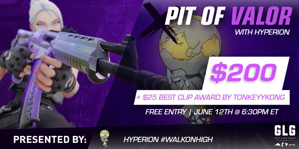 GLGamingLounges's tweet photo. 🫸----IT'S BIG!----🫷

The 178th #PitofValor is 4x bigger with a $225 Prize Pool thanks to @HyperieSports &amp; @TonkeyyKong 🙏

Join us Wednesday at 6:30PM ET
😎Free To enter
💰$200 Prize Pool
🎬$25 Best Clip Contest
🏆Open to all ranks

Sign up link below👇 https://t.co/1z0G4hAcX5