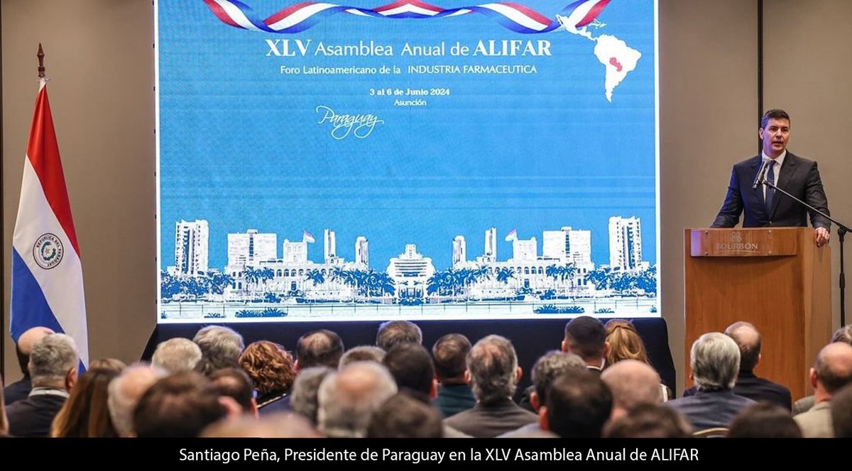 PharmaBaires's tweet photo. #ALIFAR @Cilfa_  @Cifarmapy  #IndustriaFarmacéutica #Salud #Paraguay
#Latinoamérica 
📌ALIFAR Y FORO LATINOAMERICANO DE LA INDUSTRIA FARMACÉUTICA: EL ENCUENTRO DE LOS LABORATORIOS DE CAPITAL NACIONAL DE LA REGIÓN
👉https://t.co/I3uQ6d7aQB https://t.co/th9bf6Fjfs