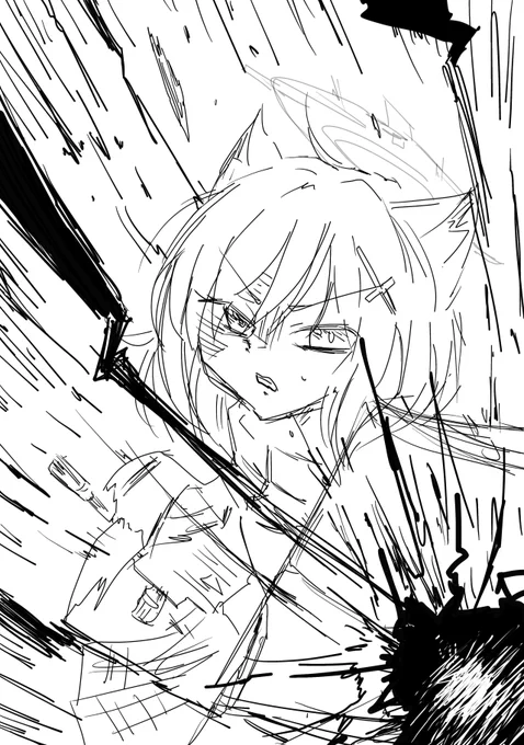 今日の落書き36
#bluearchive #ブルアカイラスト部
#砂狼シロコ 