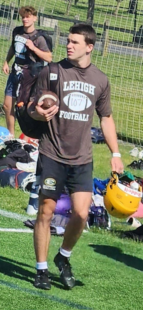 Had a great day at <a href="/LehighFootball/">Lehigh Football</a> Camp working with <a href="/CoachDanHunt/">Dan Hunt</a> <a href="/coach_cahill/">Kevin Cahill</a> and the rest of the staff.  Appreciate the invite, the opportunity to compete, and the conversation afterward. Excited to get back on Campus!! 
<a href="/SEHS_FOOTBALL/">St. Edward Football</a> <a href="/EDSstrength/">St Edward Eagle Power</a>