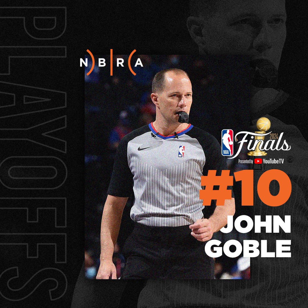 OfficialNBARefs's tweet photo. NBA FINALS GAME 2 REFEREE ASSIGNMENTS 🔒

⏰ 8PM ET
🏀 @dallasmavs at @celtics 
🏀 #25 Brothers, #10 Jo. Goble, #55 Kennedy
📺 ABC
#NBA #NBAReferees

Alternate Official: Tyler Ford https://t.co/C0SudZTXFg