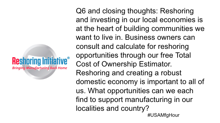 #USAMfgHour