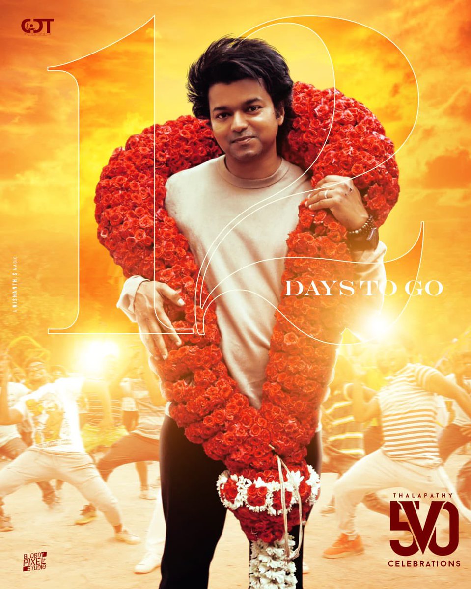sarath0828's tweet photo. 12 Days To Go #GOAT Birthday❤🔥
#TheGreatestOfAllTime @actorvijay #TeamCDT
Design : @Nishanth_Offcl https://t.co/NQEuXAyduH