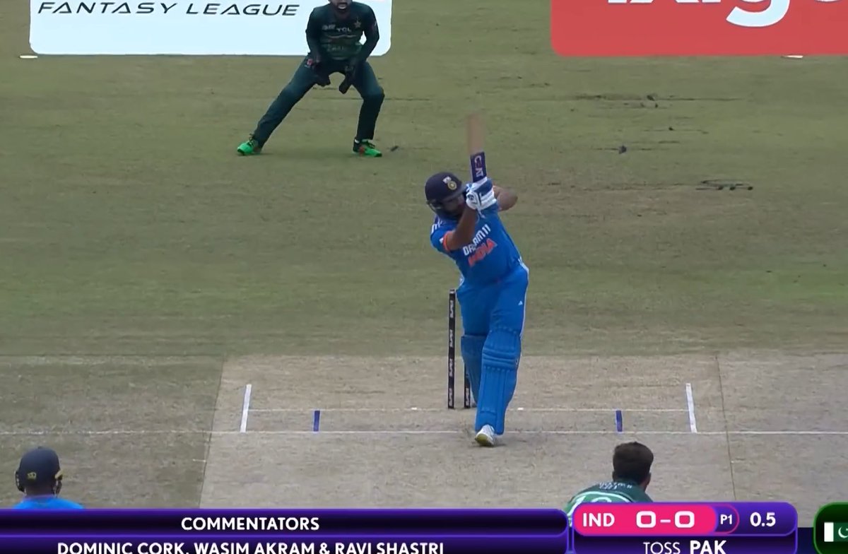 JohnyBravo183's tweet photo. Rohit Sharma is the 1st batsman to hit Shaheen Afridi for a six in 1st over of a

- T20 WC match (New York 2024)

- ODI match (Colombo 2023)

No need to remind how Colombo 2023 ended.

#INDvsPAK https://t.co/IY4fskVaSj