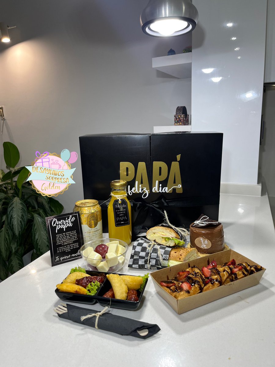 Si no saben que regalarle a su papá , les dejo este desayunito hermoso por acá🖤.