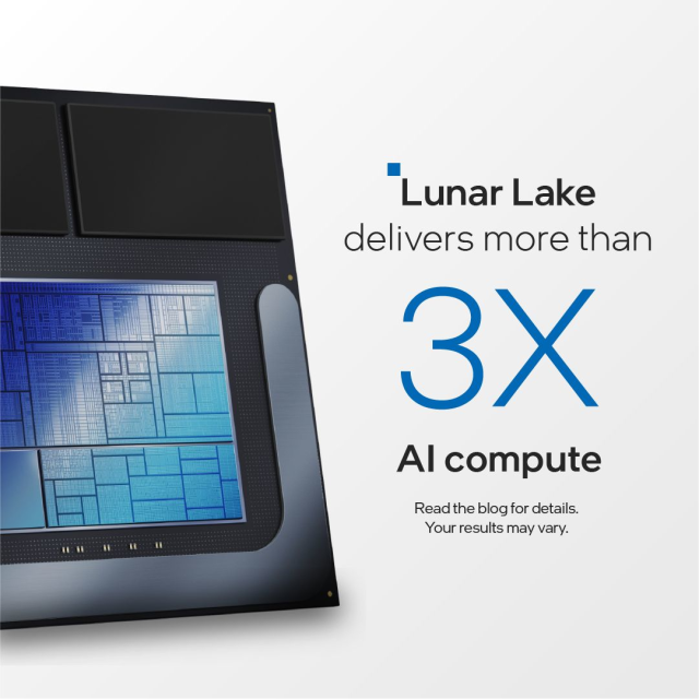 dadic_dejan's tweet photo. Thrilled about Lunar Lake, our latest processor announced by Pat Gelsinger. It delivers up to 40% lower SoC power and over three times the AI compute. Can’t wait to see the impact this will have on the next generation of AI PCs. Go team Intel! #IAmIntel https://t.co/AFJgwS8k56 https://t.co/DpxLpRBumb