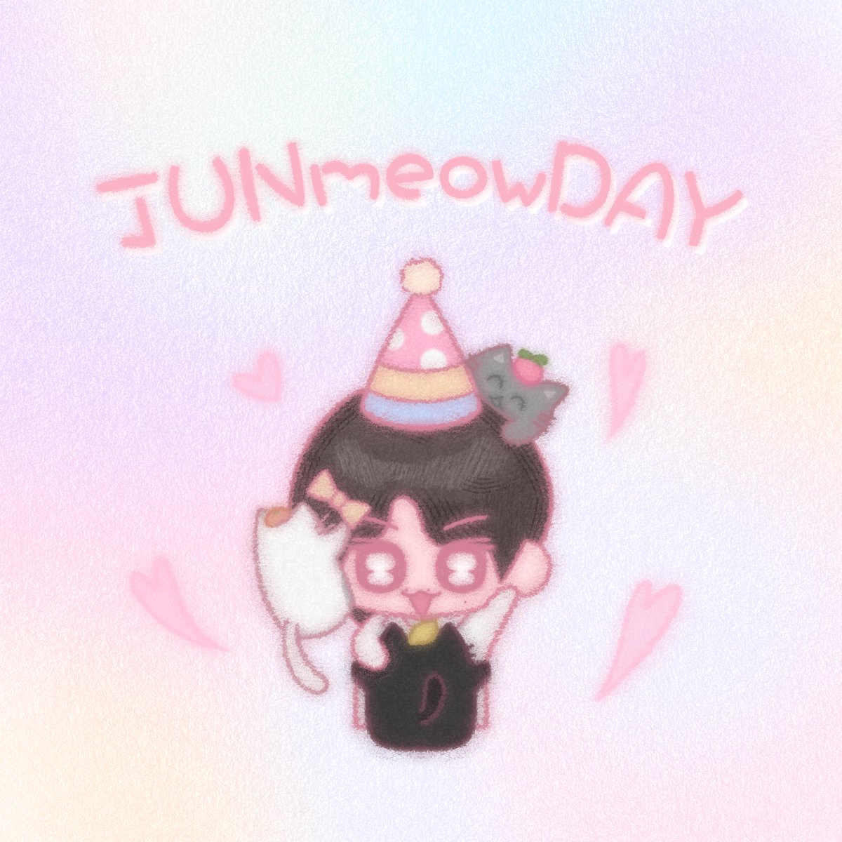 #냥이_차오른단건_준휘_생일이란뜻이야
#JUNmeowDAY

🐈🎂

#文俊辉 #JUN #준 #ジュン
