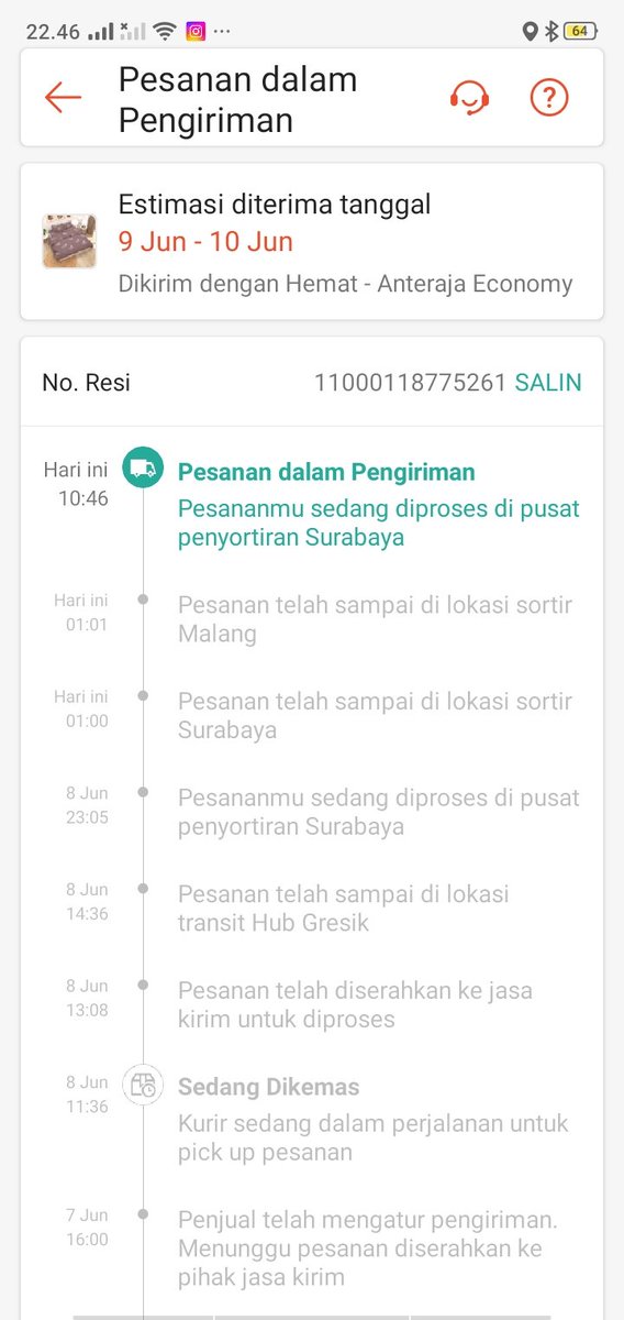 Rizagt1's tweet photo. @AnterajaCare ini udah sampe Malang kenapa di bawa ke Surabaya lagi 😌 https://t.co/abBQLAQ4Gh