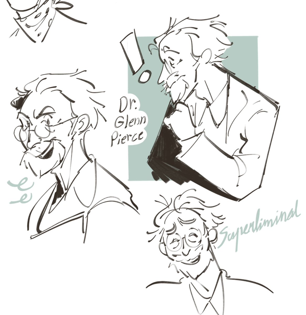 em_cake1's tweet photo. glenn pierce doodles from last year el oh el #superliminal https://t.co/LEXG2VYJeW