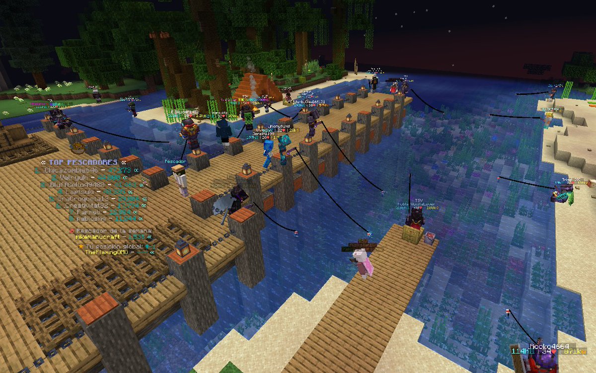 🎣 ¡Atención, jugadores! 🎣

Únete a nuestra competición de pesca en #Minelandia y gana increíbles premios. 🎁

📅 Duración: 3.5 horas 🏆 5 ganadores con tarjetas de regalo:
1º lugar: 10€
2º-5º lugar: 5€

¡Conéctate ahora! 🌐 IP: minelandia.es