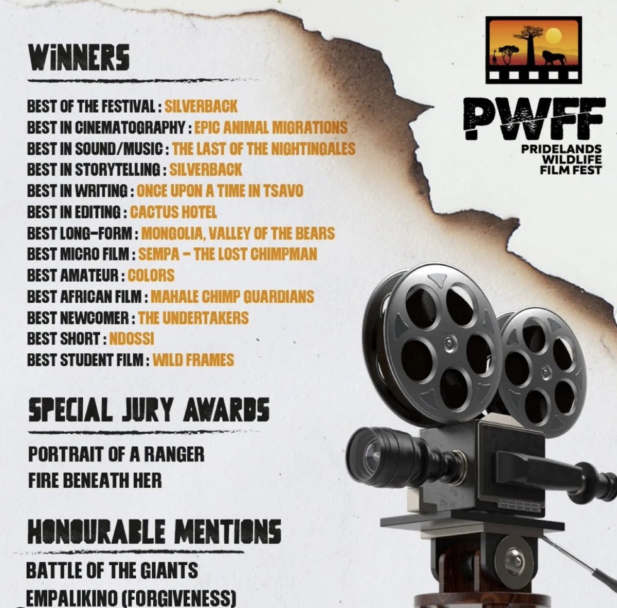 KatKrause's tweet photo. Cheers to team at Colorfool Films for WIN in Best in Sound/Music @PWFF #FilmFestival #Nairobi #LastOfTheNightingales w/ #BernieKrause #KatKrause by #MashaKarpoukhina #RoseWyatt #JustinLeFleur Thank You, all! #ClimateStories #Biophony #Soundscape #WayCool https://t.co/TV2tIepEcy