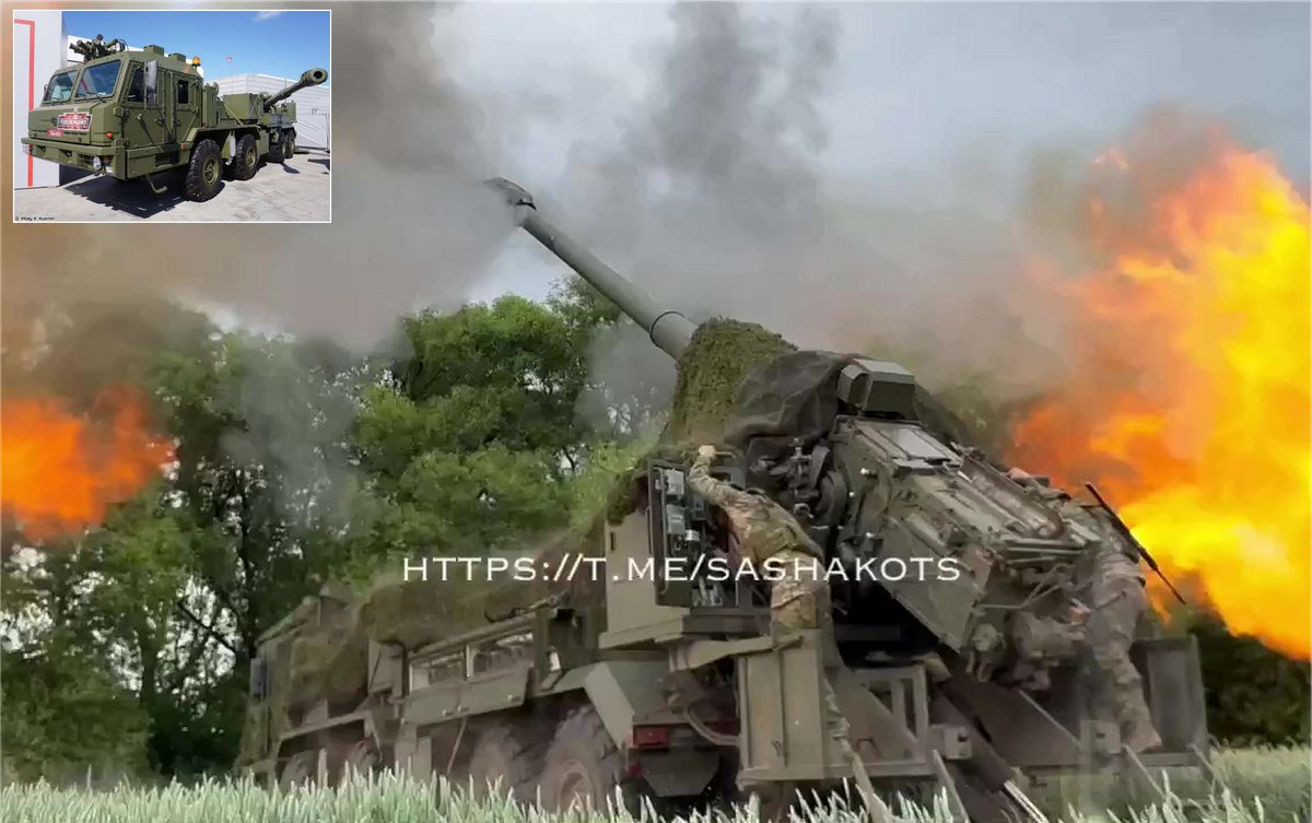 ArmyRecognition's tweet image. #Russia Deploys Newly #2S43 #Malva #Howitzer for the First Time to Destroy #Ukrainian #Bridges. armyrecognition.com/focus-analysis… @Le_Figaro @TF1Info @infofrance2 @F3Regions @lesoir @lecho @lalibrebe @RTBFinfo @rtlinfo @vrtnws @lemondefr @LCI @Le_NouvelObs @France24_en @lecho @sudinfo_be