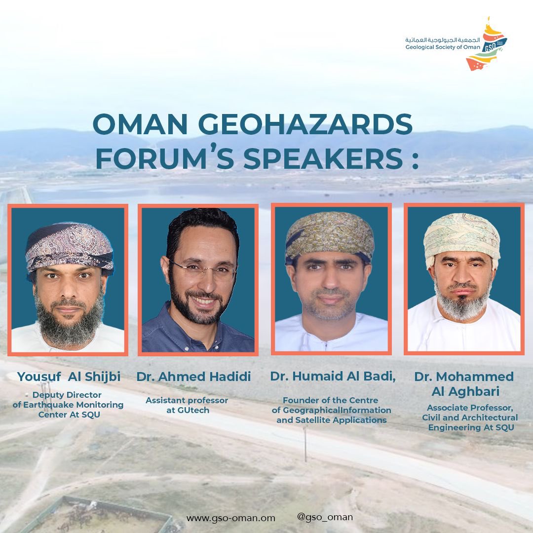 GsoOman's tweet photo. Join us for a riveting panel discussion where experts tackle Oman’s geohazards and share innovative solutions. For registration, please scan the QR code
Register now / https://t.co/jcWJIYAxdk
#GsoOman #Fourm https://t.co/xeMYGZdLsm