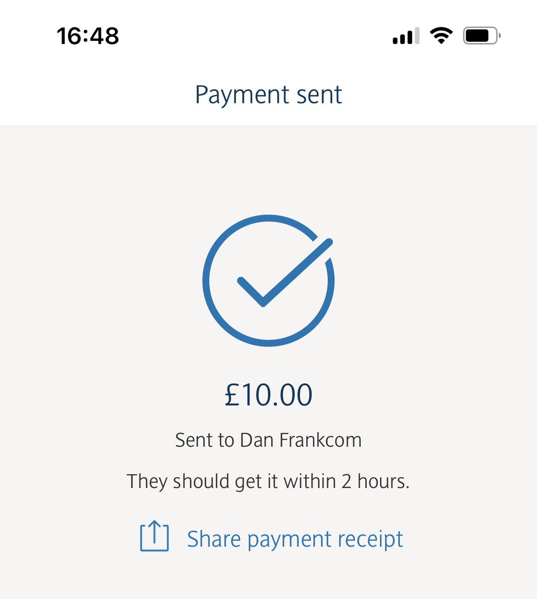 Deano_h7's tweet photo. @DFrankcom @InsiderEdgeBets Paid. Name comes up de4no7 on the league table. Team name: Huey Power https://t.co/Ps7AtcCj5c
