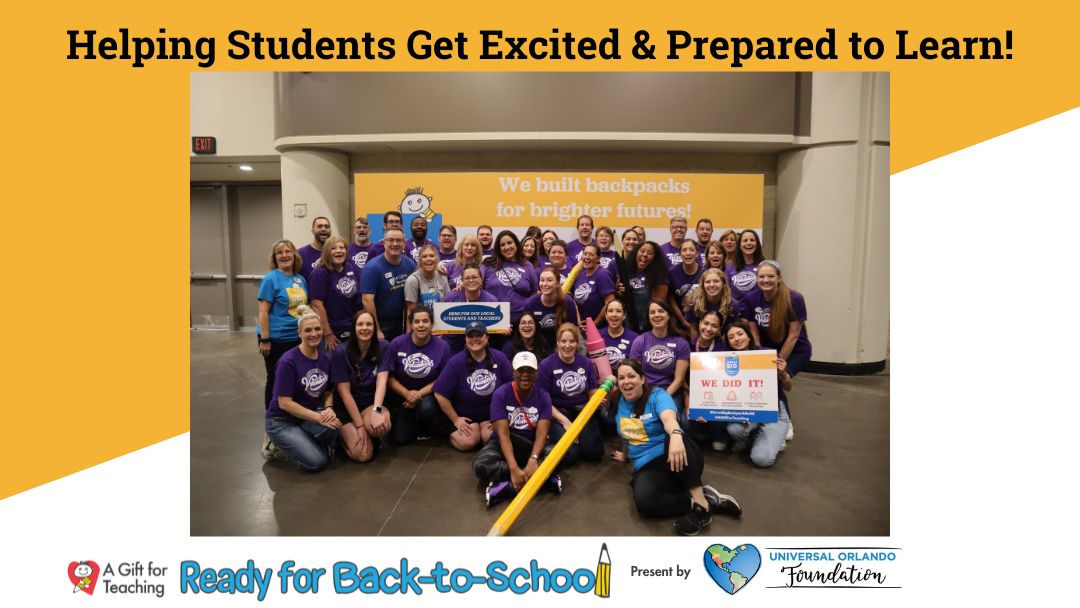 agift4teaching's tweet photo. Thanks to Universal Orlando Foundation for their unwavering support of our Back-to-School campaign. Your commitment has empowered educators and inspired students' lives. #AGiftForTeaching #CommunitySupport https://t.co/80ZoPqjzaU